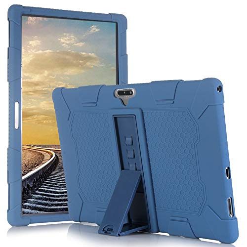 AKNICI 11.6 Zoll Stand Silikon Hülle Kompatibel mit TECLAST M16 Tablet PC - Robuste Heavy Duty Schütz Silikon Schutzhülle mit Faltlagerung Ständer - Hülle für TECLAST M16 11.6 Zoll (Dunkelblau) von AKNICI