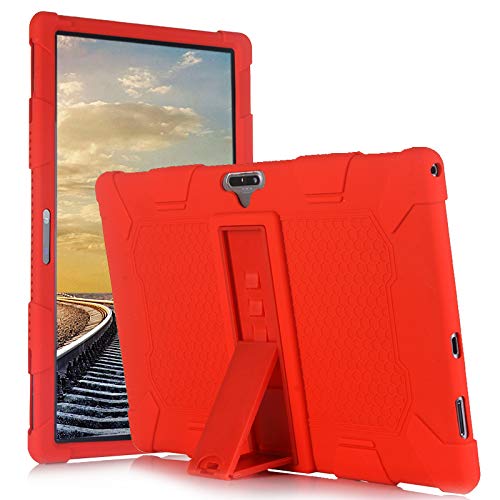 AKNICI 11.6 Zoll Stand Silikon Hülle Kompatibel mit TECLAST M16 Tablet PC - Robuste Heavy Duty Schütz Silikon Schutzhülle mit Faltlagerung Ständer - Hülle für TECLAST M16 11.6 Zoll (Rot) von AKNICI