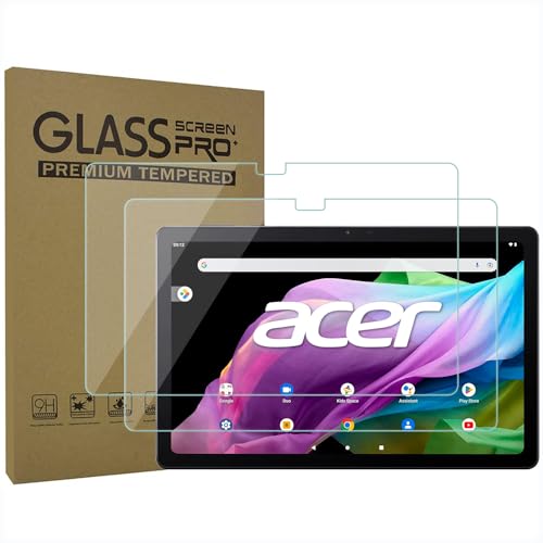 AKNICI 2-Stück PanzerglasFolie Schutzfolie für Acer Iconia Tab P10 P10-11-K5P5/P10-11-K68D Tablet 10.4 Zoll, Gehärtetem Glas Panzerglasfolie Displayschutz für Acer Iconia Tab P10, 9H Härte von AKNICI