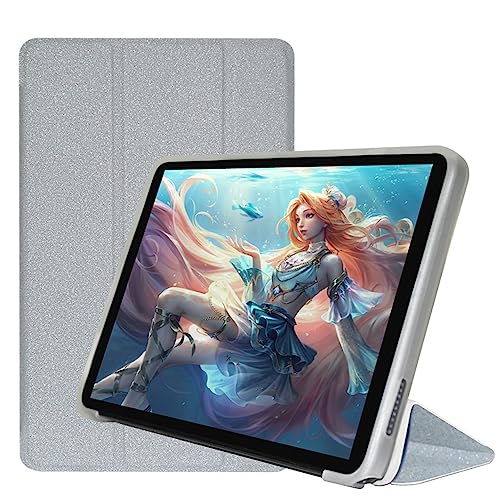 AKNICI Hülle für ALLDOCUBE iPlay 50 Mini/ALLDOCUBE iPlay 50 Mini Pro/ALLDOCUBE iPlay50 Mini Pro NFE Tablet 8 Zoll, Ultra Dünn PU Leder Weiche TPU Rückseite Abdeckung Klappständer Schutzhülle, Silber von AKNICI