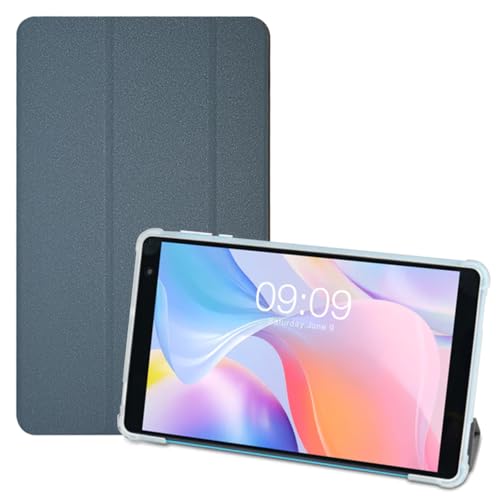 AKNICI Hülle für ALLDOCUBE iPlay 50 Mini Lite/TECLAST P80T Android 12 Touch 8 Zoll Tablet, Ultra Dünn PU Leder Weiche TPU Rückseite Abdeckung Klappständer Schutzhülle, Gray von AKNICI