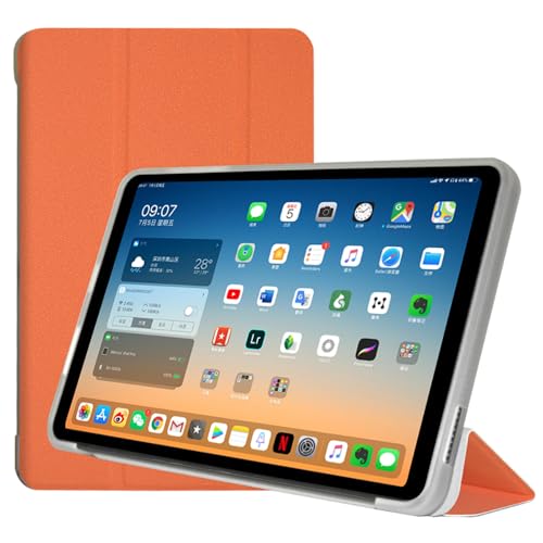 AKNICI Hülle für ALLDOCUBE iPlay 60 Mini Pro/ALLDOCUBE iPlay 60 Mini Turbo Tablet 8.4 Zoll, Ultra Dünn PU Leder Weiche TPU Rückseite Abdeckung Ständer Schutzhülle mit Auto Schlafen Wachen, Orange von AKNICI