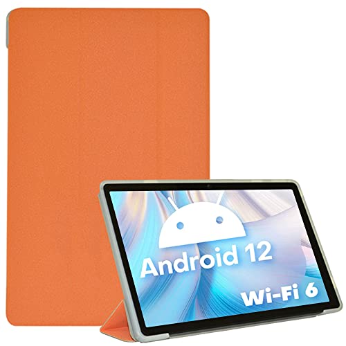 AKNICI Hülle für TECLAST P25T Tablet, Ultra Dünn PU Leder Weiche TPU Rückseite Abdeckung Klappständer Schutzhülle für TECLAST P25T, Schutzhülle Case Cover mit Standfunktion für TECLAST P25T,Orange von AKNICI