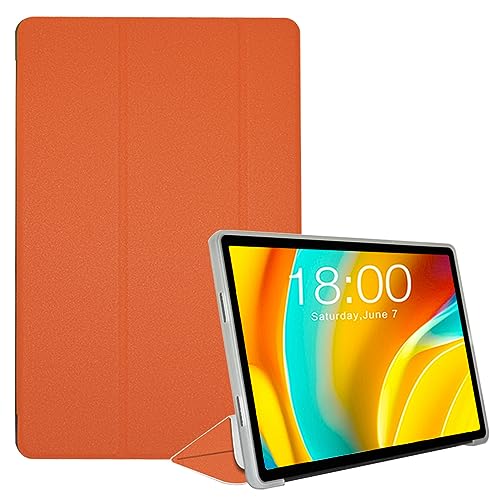 AKNICI Hülle für TECLAST T50 Pro Tablet 11 Zoll, Ultra Dünn PU Leder Weiche TPU Rückseite Abdeckung Klappständer Schutzhülle mit Auto Schlafen Wachen für TECLAST T50 Pro Tablet 11 Zoll, Orange von AKNICI