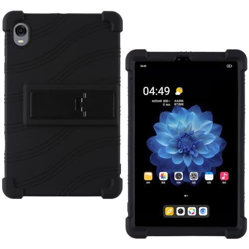 AKNICI Silikon Hülle für ALLDOCUBE iPlay 60 Mini Pro/ALLDOCUBE iPlay 60 Mini Turbo Tablet 8.4 Zoll mit Integrierter Ständer, Weiches Schutzhülle Cover Case, Schwarz von AKNICI
