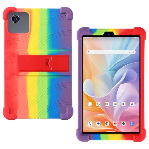 AKNICI Silikon Hülle für ALLDOCUBE iPlay 60 mini Tablet (8,7 Zoll, Android 15) mit Integrierter Ständer, Weiches Schutzhülle Cover Case für ALLDOCUBE iPlay 60 mini Tablet 8,7 Zoll, Regenbogen von AKNICI