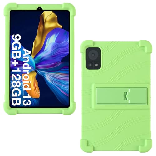 AKNICI Silikon Hülle für DOOGEE T20 Mini/DOOGEE T20 Mini Pro/DOOGEE T20Mini Tablet 8.4 Zoll mit Integrierter Ständer, Weiches Schutzhülle Cover Case für DOOGEE T20 Mini Pro/DOOGEE T20Mini, Grün von AKNICI