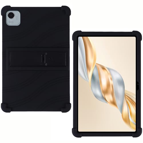 AKNICI Silikon Hülle für Honor Pad X9 Pro (ELN2-W09) Tablet 11.5 Zoll mit Integrierter Ständer, Weiches Schutzhülle Cover Case für Honor Pad X9 Pro Tablet 11.5 Zoll, Schwarz von AKNICI