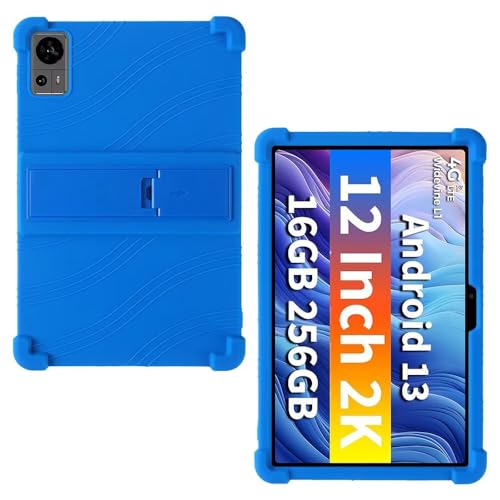 AKNICI Silikon Hülle für TECLAST T60 Top Gaming Tablet 12'' Zoll mit Integrierter Ständer, Weiches Schutzhülle Cover Case für TECLAST T60 Top Gaming Tablet 12 Zoll [2024], Blau von AKNICI