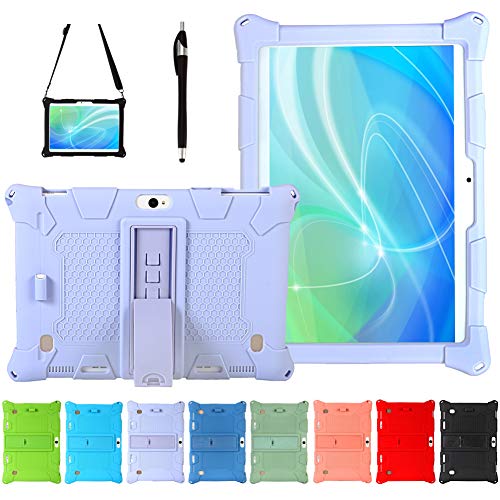 AKNICI Silikon Hülle mit Stifthalter Schultergurt Stylus Pen für TOSCiDO K108/W109/X104/X108,ACEPAD A121/A101/A12X,Dragon Touch K10,LNMBBS 10.1,PADGENE 10.1,Huashetrade 10.1,BJJH 10.1,ODLICNO 10,Lila AKNICI Silikon Hülle mit Stifthalter Schultergurt Stylus Pen für TOSCiDO K108/W109/X104/X108,ACEPAD A121/A101/A12X,Dragon Touch K10,LNMBBS 10.1,PADGENE 10.1,Huashetrade 10.1,BJJH 10.1,ODLICNO 10,Lila von AKNICI