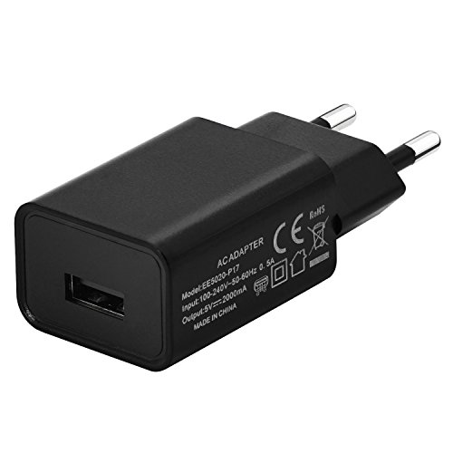 USB Ladegerät Adapter, Adapter Sektor USB Ladegerät Netzteil 5V 2A Ladeadapter Charger Reiselader Netzadapter für iPhone/Samsung Galaxy/Huawei/Xiaomi/LG/Motorola/Smartphone/Handys/Tablet PC/Power Bank von AKNICI