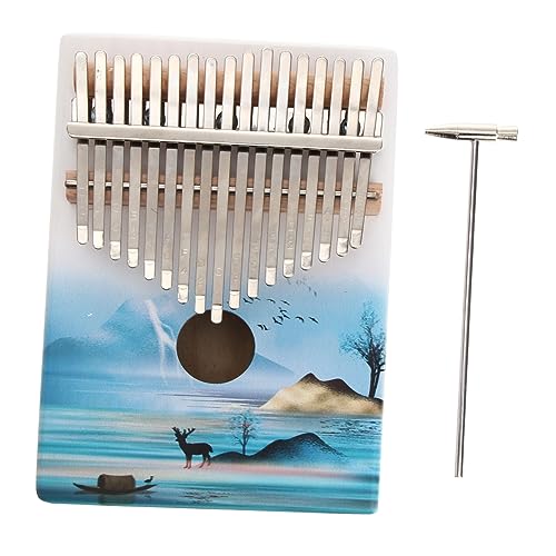 AKOOSY 1 Satz 6 Stück 17 Daumen Leise Kalimba Für Anfänger Kleines Musikinstrument Kalimba Mit 17 Tasten Für Anfänger Fingerklavier Zubehör Für Musikinstrumente Kleines Instrument Metall von AKOOSY
