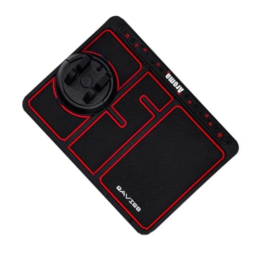 AKOOSY 1 Satz Handy autohalterung Auto Aufbewahrungsmatte Fahrzeughalter Telefonhalterung armaturenbrett handyhalterung lenkradhandyhalterungen Telefon-Stützmatte GPS-Haltematte PVC rot von AKOOSY