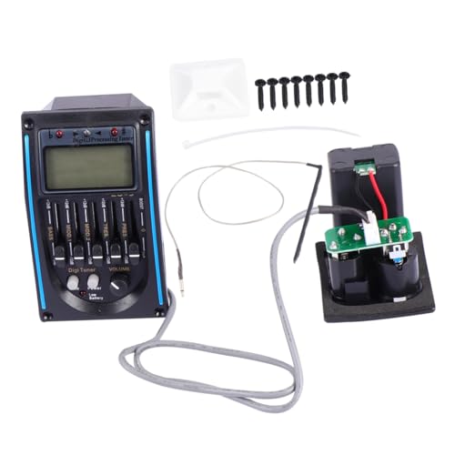 AKOOSY 1 Stück Tonabnehmer Mit Mikrofon Lc-5 Tonabnehmer Gitarren -pickup Guitarra Piezo-tonabnehmer Vorverstärker-piezo-tonabnehmer Blue von AKOOSY