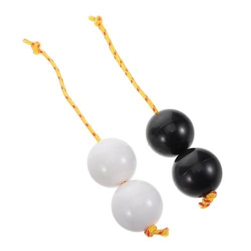 AKOOSY 2 Paar Maracas Musikball Shaker Musikinstrument Schüttelbälle Musikball Shaker Instrument Musikalisches Schüttelball Instrument Rhythmus Sandball Shaker Rhythmusbälle Kunststoff von AKOOSY