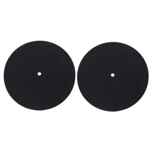 AKOOSY 2Stücke Silikon Plattenspielermatten Rutschfeste Vinyl Slipmat für Schallplatten Vibrationsdämpfende Matte Langlebig und Kompatibel mit Verschiedenen AKOOSY 2Stücke Silikon Plattenspielermatten Rutschfeste Vinyl Slipmat für Schallplatten Vibrationsdämpfende Matte Langlebig und Kompatibel mit Verschiedenen von AKOOSY