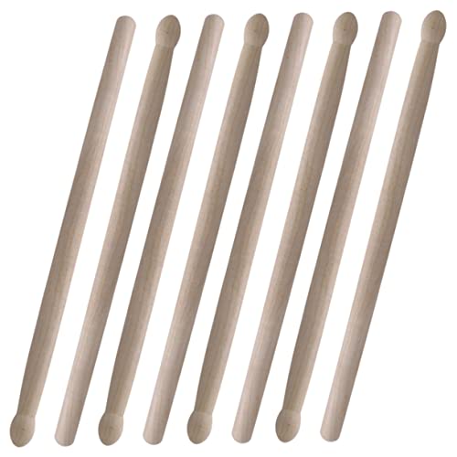 AKOOSY 4Paare Holztrommelstöcke Percussion Sticks für Leichte und Langlebige Drumsticks mit Rutschfestem Griff für Snare Drum und Musikeinsteiger AKOOSY 4Paare Holztrommelstöcke Percussion Sticks für Leichte und Langlebige Drumsticks mit Rutschfestem Griff für Snare Drum und Musikeinsteiger von AKOOSY