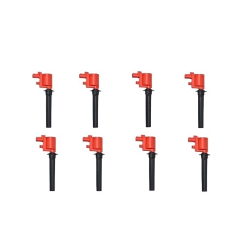 Zündschlüsselschalter 1/8 Stücke Rote Zündspule Für Aston Für Martin Für Vantage V8 Auto Auto Zubehör Oem 6g33-12a366-Ca 6g3312a366aa Zündschalter(8PCS) von AKOUFALL