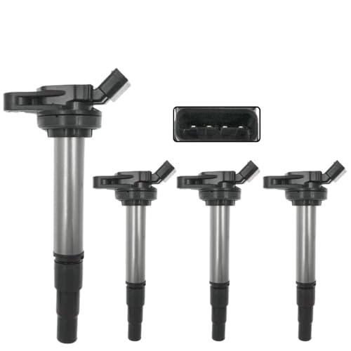 Zündschlüsselschalter 4 Teile/satz Zündspulen Stecker Für Corolla Für Prius Für Lexus CT200h 2ZRFE 1,8 L 9091902258 90919 02258 UF-596 UF-619 90919-02258 Zündschalter(X4 Coil) von AKOUFALL