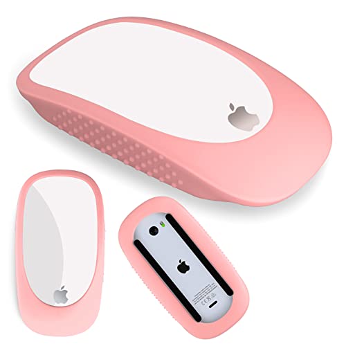 AKSHFETH Silikon-Schutzhülle für Apple Magic Mouse 1 & 2, Rosa von AKSHFETH