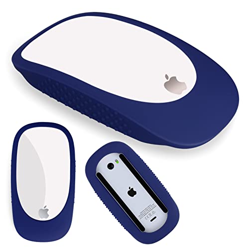 Ultradünne Schutzhülle für Apple Magic Mouse 1 & Apple Magic Mouse 2, Silikon-Schutzhülle mit Griff für Magic Mouse 1 & II, Anti-Drop Schutzhülle (Blau) von AKSHFETH