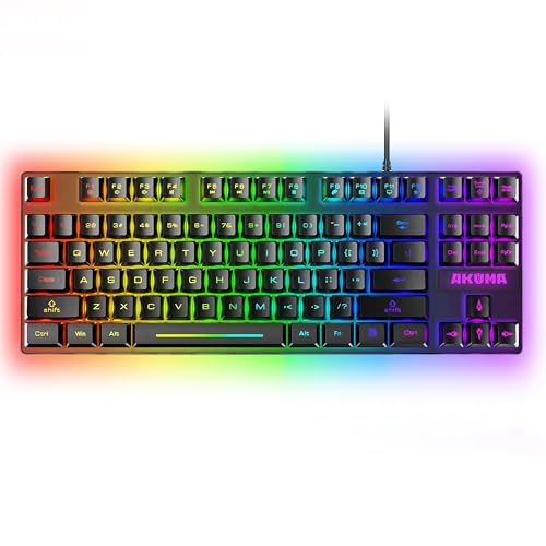 AKUMA - Gaming-Tastatur Shonen T02 TKL 87 – Tasten mit Hintergrundbeleuchtung – Membran von AKUMA