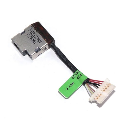 AKUYAO DC Power Jack Kabel Ladeanschluss Kabelbaum für HP 14M-DH 14-DH 14T-DH 14-CD 14M-CD TPN-W139 799735-S51 L51098-001 L11631-S25 8cm von AKUYAO