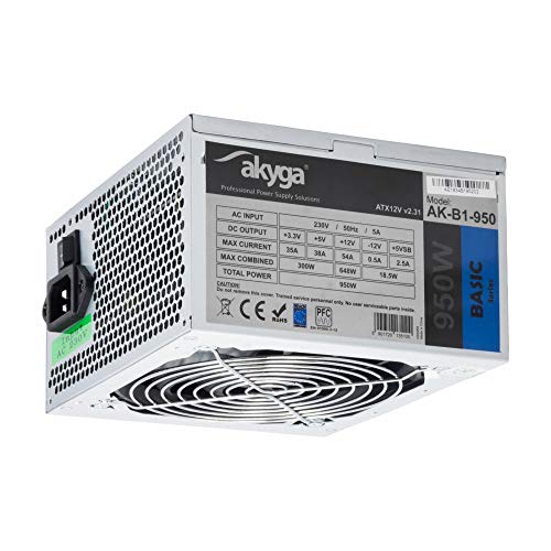 AKYGA AK-B1-950 ATX Netzteil 950W APFC P8 4+4 PCI-E 6pin 6+2pin 5X SATA 2X Molex AKYGA AK-B1-950 ATX Netzteil 950W APFC P8 4+4 PCI-E 6pin 6+2pin 5X SATA 2X Molex von AKYGA