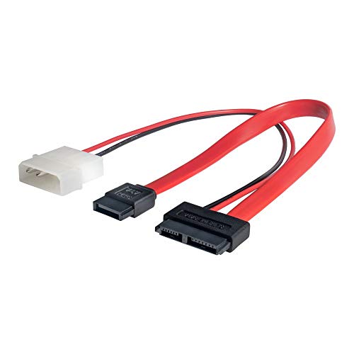 AKYGA AK-CA-45 Slimline SATA (w) / SATA (w) / Molex Stecker Adapter Stromkabel von AKYGA