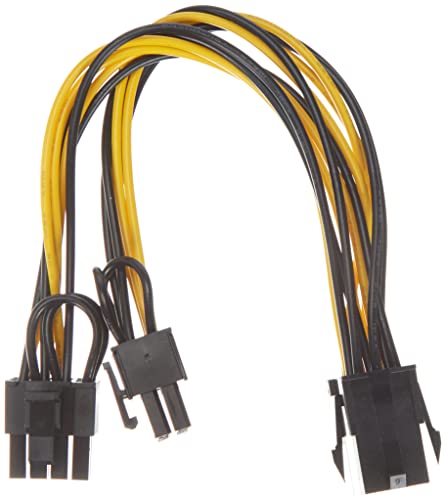 AKYGA AK-CA-55 6 pin Stecker auf 2X PCI-E 6+2 pin Buchse Adapter Stromkabel 15cm von AKYGA