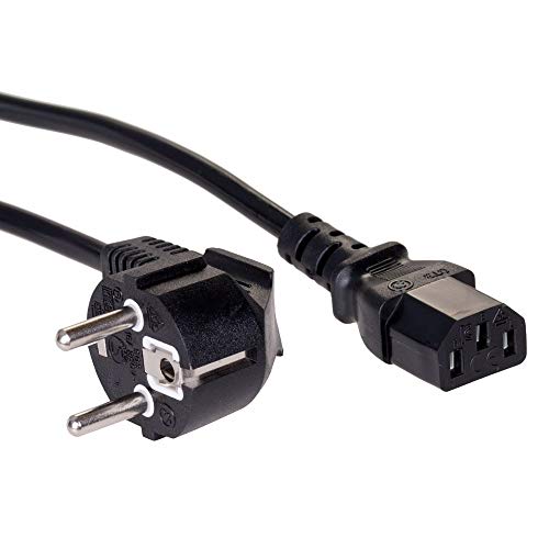 AKYGA AK-PC-01C Hohe qualität stromkabel, 1,8m für PC, Drucker, Bildschirme schwarz AKYGA AK-PC-01C Hohe qualität stromkabel, 1,8m für PC, Drucker, Bildschirme schwarz von AKYGA