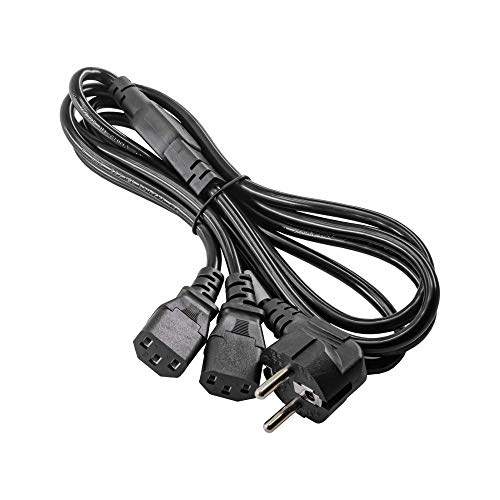 AKYGA AK-PC-04A Stromkabel Y Form teiler, 1,8m, 2X C13 für PC, Drucker, Bildschirme schwarz AKYGA AK-PC-04A Stromkabel Y Form teiler, 1,8m, 2X C13 für PC, Drucker, Bildschirme schwarz von AKYGA
