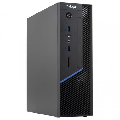 AKYGA SFF Gehäuse AK-202-01BK für Nettop-Computer/Multimedia-Zentrum/USB 3.0 / SD/DVD Slim/Keningston/ohne PSU von AKYGA