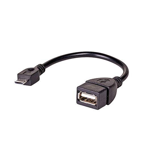 Akyga AK-AD-09 USB-OTG Adapter-Kabel Micro Stecker USB-Buchse Typ A, 15cm schwarz von AKYGA