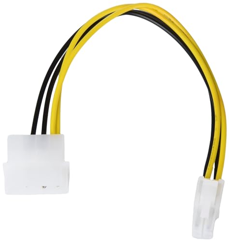 Akyga AK-CA-12 Molex Stecker auf P4 4 pin Buchse Adapter Kabel 15cm Akyga AK-CA-12 Molex Stecker auf P4 4 pin Buchse Adapter Kabel 15cm von AKYGA