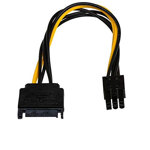 Akyga AK-CA-30 SATA Stecker auf PCI-E 6 pin Buchse Adapter Kabel 15cm von AKYGA