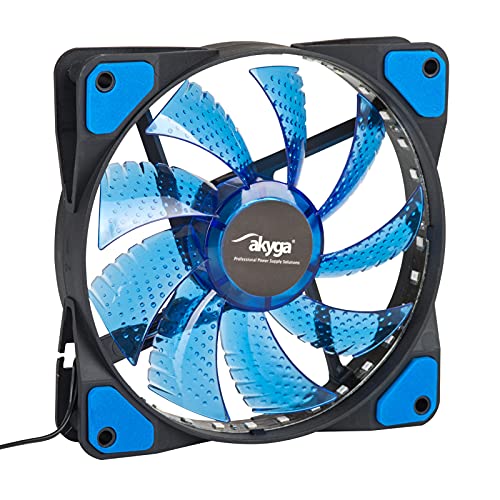 Akyga System fan AW-12E-BL 120mm 33 LED blue Molex von AKYGA