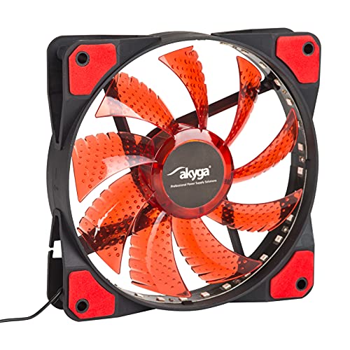 Akyga System fan AW-12E-BR 120mm 33 LED red Molex von AKYGA