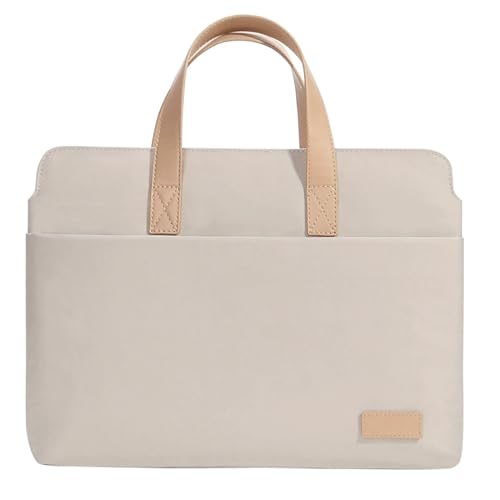 AKbik 13.6 14.2 15 15.6 16 Zoll Laptoptasche Hülle Bussiness Aktentasche Notebooktasche Tablet Tasche Tasche Für Reisen (Color : Beige, Size : 13.6-14.2 inch) von AKbik