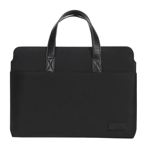 AKbik 13.6 14.2 15 15.6 16 Zoll Laptoptasche Hülle Bussiness Aktentasche Notebooktasche Tablet Tasche Tasche Für Reisen (Color : Black, Size : 15-15.6-16 inch) von AKbik