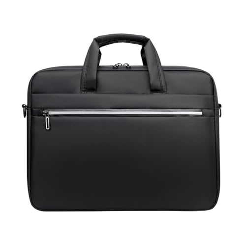 AKbik Laptop Tasche 15 Zoll Notebooktasche Aktentasche Laptop Notebook Für Pendler Tragetasche Schultertasche Mit Trolley Gurt (Color : Black, Size : 15 inch) von AKBIK