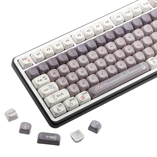 AKepopery Smart Fish PBT-Tastenkappen-MOA-Profil, für benutzerdefinierte Tastaturen 60, 65, 75, 100 %, 5 seitliche Farbsublimation, 134 Tasten, Tastenkappen-Set für Cherry Gateron MX Switches AKepopery Smart Fish PBT-Tastenkappen-MOA-Profil, für benutzerdefinierte Tastaturen 60, 65, 75, 100 %, 5 seitliche Farbsublimation, 134 Tasten, Tastenkappen-Set für Cherry Gateron MX Switches von AKepopery