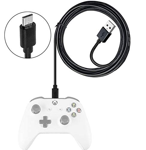 Ersatz-Ladekabel für Xbox One, kompatibel mit Playstation 4/DualShock 4/PS4 Slim/PS4 Pro/Xbox One/Xbox One S/Xbox One Elite/Xbox One X Controller, Schwarz, 152 cm von AKindle