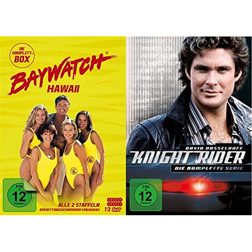 Baywatch Hawaii - Staffeln 1-2 Komplettbox (Fernsehjuwelen) (12 DVDs) & Knight Rider - Die komplette Serie [26 DVDs] von AL!VE AG