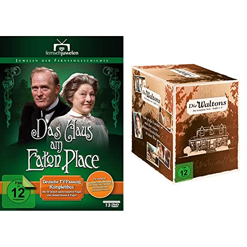 Das Haus am Eaton Place - Deutsche Fernsehfassung Komplettbox (Alle 52 dt. sync. Folgen) [13 DVDs] & Die Waltons – Die komplette Serie (Staffel 1-9) [Limited Edition] [58 DVDs] von AL!VE AG