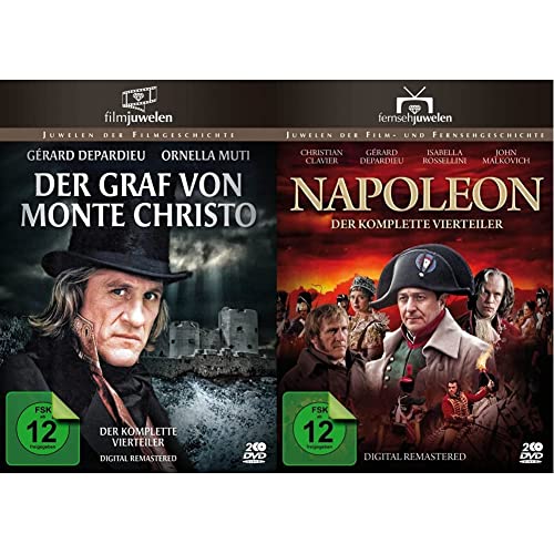 Der Graf von Monte Christo (1-4) - Der komplette Vierteiler (Fernsehjuwelen) [2 DVDs] & Napoleon (1-4) - Der komplette Vierteiler (Fernsehjuwelen) [2 DVDs] von AL!VE AG