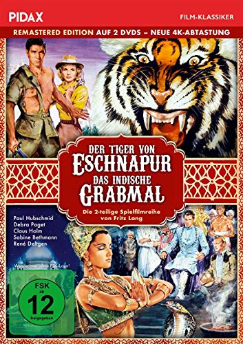 Der Tiger von Eschnapur + Das indische Grabmal - Remastered Edition (neue 4K Ultra-HD Abtastung) / Die komplette 2-teilige Abenteuerfilmreihe (Pidax Film-Klassiker) [2 DVDs] von AL!VE