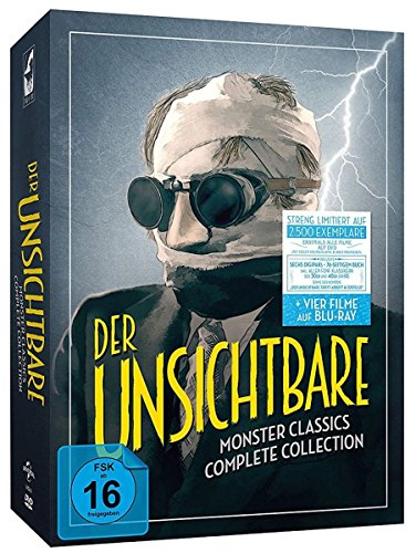 Der Unsichtbare - Monster Classics - Complete Collection (6 DVDs + 2 Blu-rays) [Limited Edition] von AL!VE