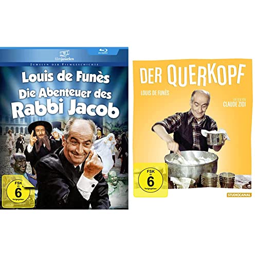 Die Abenteuer des Rabbi Jacob - mit Louis de Funès (Filmjuwelen) [Blu-ray] & Der Querkopf [Blu-ray] von AL!VE