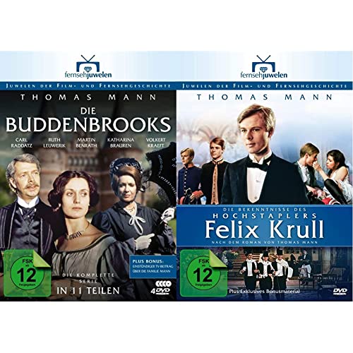 Die Buddenbrooks - Die komplette Serie in 11 Teilen (Fernsehjuwelen) [4 DVDs] & Thomas Mann: Die Bekenntnisse des Hochstaplers Felix Krull - Teil 1-5 (Fernsehjuwelen) [3 DVDs] von AL!VE AG